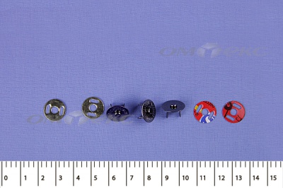 Кнопки магнитные МКМ-02, диам. 18 мм, чёрный никель - купить в Сыктывкаре. Цена: 14.49 руб.