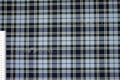 Ткань костюмная клетка Т7274 2004, 220 гр/м2, шир.150см, цвет т.синий/гол/бел - купить в Сыктывкаре. Цена 