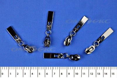 Слайдер декоративный, металлический №1/спираль Т7/никель - купить в Сыктывкаре. Цена: 6.29 руб.