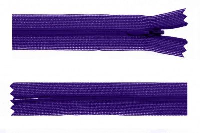 Молния потайная Т3 866, 50 см, капрон, цвет фиолетовый - купить в Сыктывкаре. Цена: 8.62 руб.