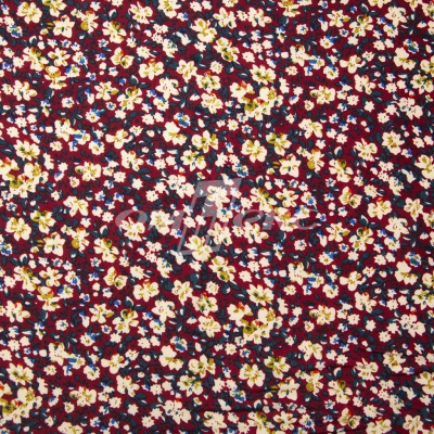 Плательная ткань "Софи" 5.1, 75 гр/м2, шир.150 см, принт растительный - купить в Сыктывкаре. Цена 241.49 руб.