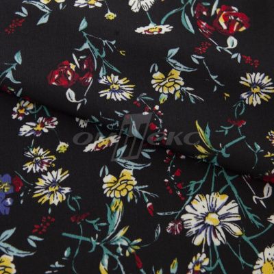 Плательная ткань "Фламенко" 6.2, 80 гр/м2, шир.150 см, принт растительный - купить в Сыктывкаре. Цена 239.03 руб.