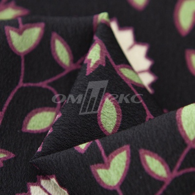 Плательная ткань "Фламенко" 10.1, 80 гр/м2, шир.150 см, принт растительный - купить в Сыктывкаре. Цена 241.49 руб.