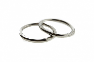 Кольцо металлическое d-32 мм, цв.-никель - купить в Сыктывкаре. Цена: 3.54 руб.