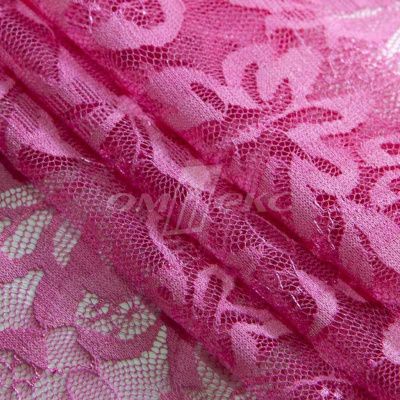 Кружевное полотно стрейч XD-WINE, 100 гр/м2, шир.150см, цвет розовый - купить в Сыктывкаре. Цена 1 851.10 руб.