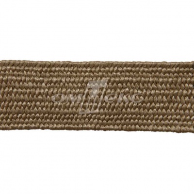 Тесьма отделочная полипропиленовая плетеная эластичная #2, шир. 40мм, цв.- соломенный - купить в Сыктывкаре. Цена: 50.99 руб.