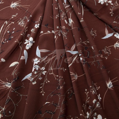 Плательная ткань "Фламенко" 2.2, 80 гр/м2, шир.150 см, принт растительный - купить в Сыктывкаре. Цена 239.03 руб.