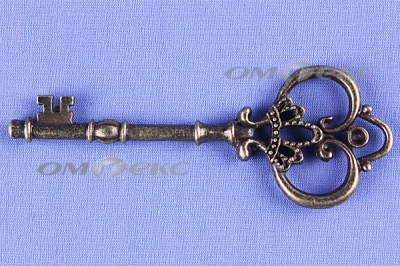 Декоративный элемент для творчества из металла "Ключ"8,5 см  - купить в Сыктывкаре. Цена: 26.66 руб.