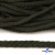 Шнур плетеный d-6 мм круглый, 70% хлопок 30% полиэстер, уп.90+/-1 м, цв.1075-хаки - купить в Сыктывкаре. Цена: 588 руб.