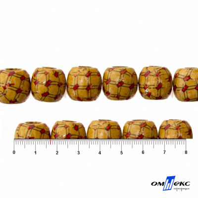 0189-Бусины деревянные "ОмТекс", 17 мм, упак.50+/-3шт - купить в Сыктывкаре. Цена: 83.66 руб.