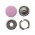Кнопка рубашечная (закрытая) 9,5мм - эмаль, цв.003 - розовый - купить в Сыктывкаре. Цена: 5.74 руб.