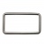 Рамка металлическая прямоугольная, 40 х 15 мм- тём.никель - купить в Сыктывкаре. Цена: 4.60 руб.