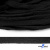 Шнур плетеный d-8 мм плоский, 70% хлопок 30% полиэстер, уп.85+/-1 м, цв.- чёрный - купить в Сыктывкаре. Цена: 735 руб.