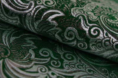 Ткань костюмная жаккард, 135 гр/м2, шир.150см, цвет зелёный№4 - купить в Сыктывкаре. Цена 441.94 руб.