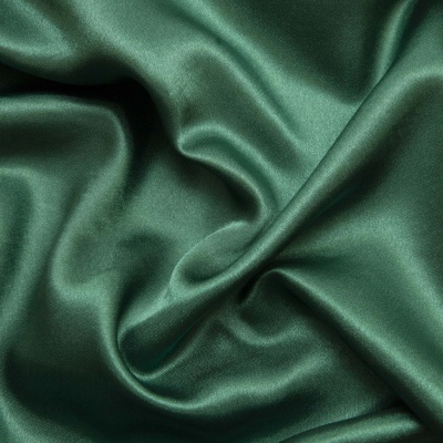 Поли креп-сатин 19-5420, 125 (+/-5) гр/м2, шир.150см, цвет зелёный - купить в Сыктывкаре. Цена 155.57 руб.