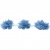 Тесьма плетеная "Рюш", упак. 9,14 м, цвет голубой - купить в Сыктывкаре. Цена: 45.87 руб.