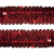 Тесьма с пайетками 3, шир. 30 мм/уп. 25+/-1 м, цвет красный - купить в Сыктывкаре. Цена: 1 087.39 руб.