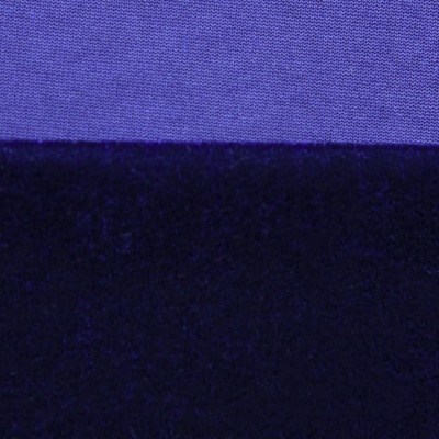 Бархат стрейч №14, 240 гр/м2, шир.160 см, (2,6 м/кг), цвет т.синий - купить в Сыктывкаре. Цена 748.44 руб.