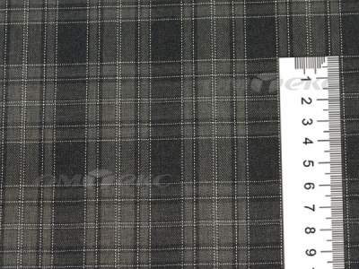 Ткань костюмная клетка 25235 2004, 185 гр/м2, шир.150см, цвет серый/бел - купить в Сыктывкаре. Цена 