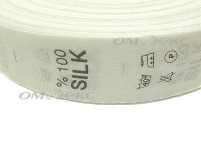 Состав и уход за тк.100% Silk (1000 шт) - купить в Сыктывкаре. Цена: 520.46 руб.